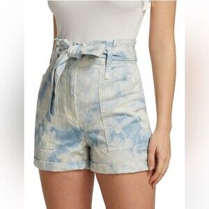 NWOT A.L.C.‎ | Davidson Bleached Blue Marble Shorts 4